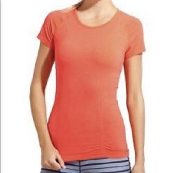 Athleta Tops - NWT Athleta Fastest Track Short Sleeve Crew Neck TEE Size Small coral Orange